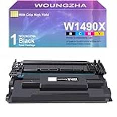 Woungzha 149A W1490A 149X W1490X Tonerkassett med chip för Laserjet Pro 4002dw 4002dn MFP 4102dw 4102fdw 4102fdn skrivare (149X, 9500 sidor)