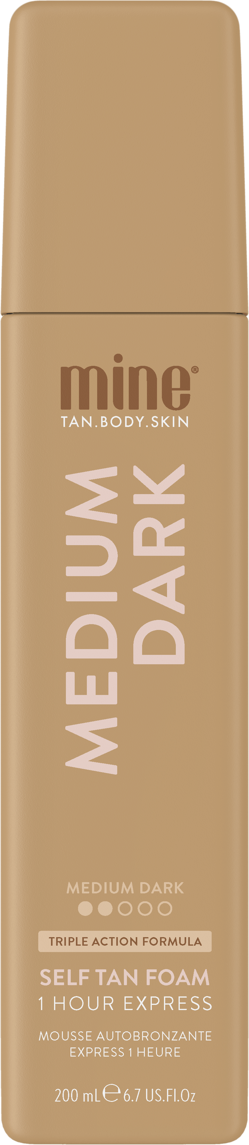 MineTan Medium Dark Self Tan Foam 200 ml