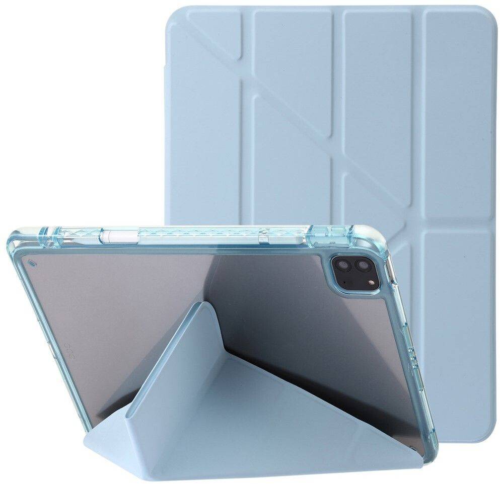 Trolsk Fodral Origami med Apple Pencil-plats (iPad Pro 13 (2024-2025)) - Blå