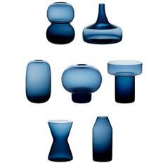 Orrefors Midsummer Minivaser 7-pak Midnatsblå - Vaser Glas Midnight Blue - 6722408