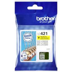 Brother LC421Y LC-421Y Tintenpatrone – Gelb für DCP-J1050DW, DCP-J1140DW, MFC-J1010DW