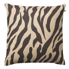 Zebra Linen Cushion Cover 50x50 - Beige/Black