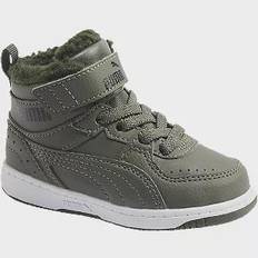 Puma Rebound Joy Fur INF Sneaker - Børn - Farve: Khaki - Størrelse 22