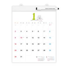 Hobonichi Whiteboard Calendar 2025 Medium Wall Hanging