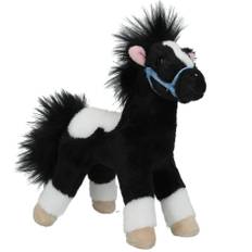 Miss Melody - Plyshest, sort-hvid 18 cm - (0413479) - Klar til levering - Sort/Hvid