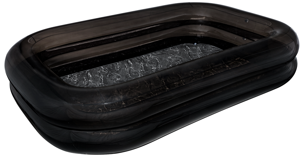 Rektangulär pool, 778 liter – Svart