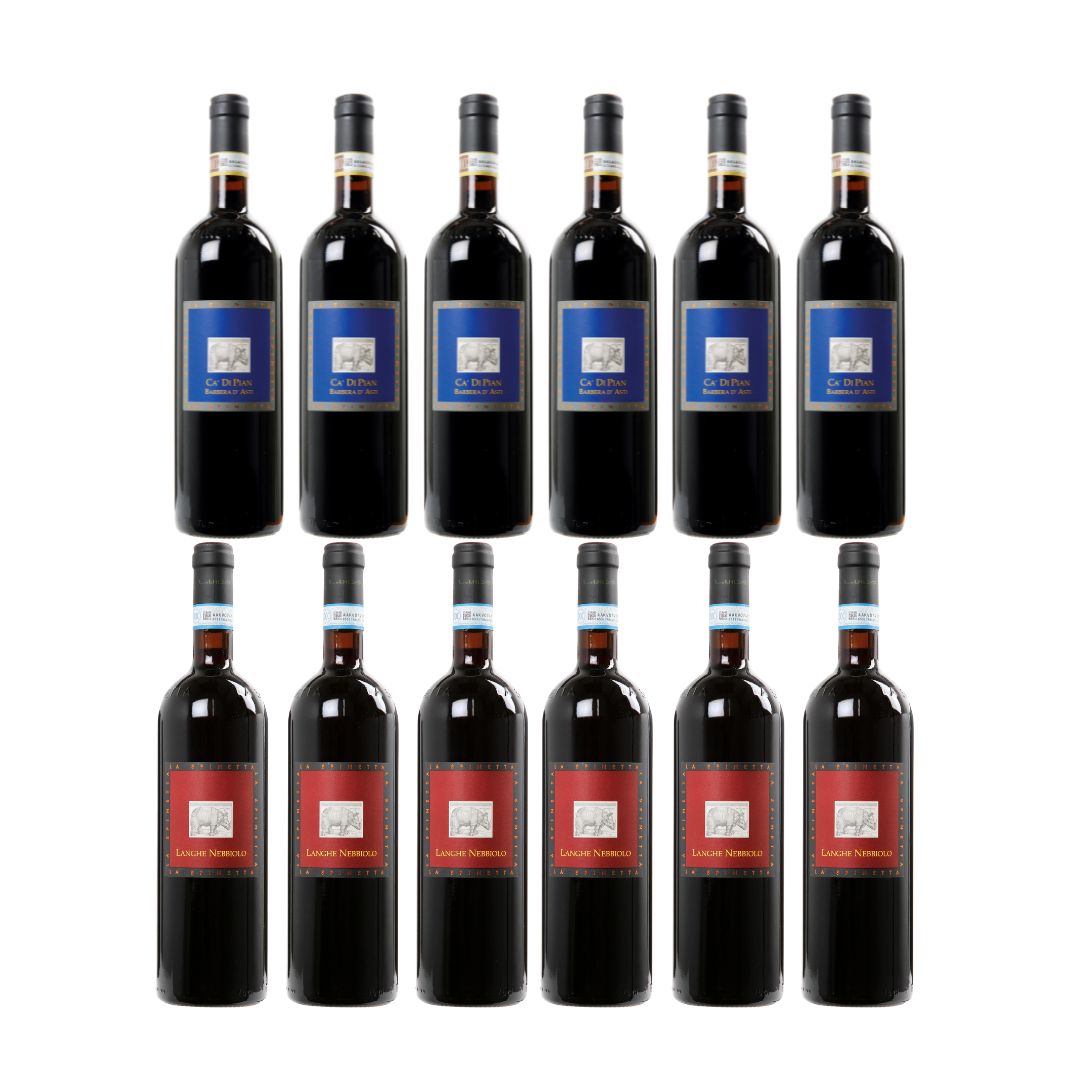 6 fl. Barbera Ca di Pian + 6 fl. Langhe Nebbiolo