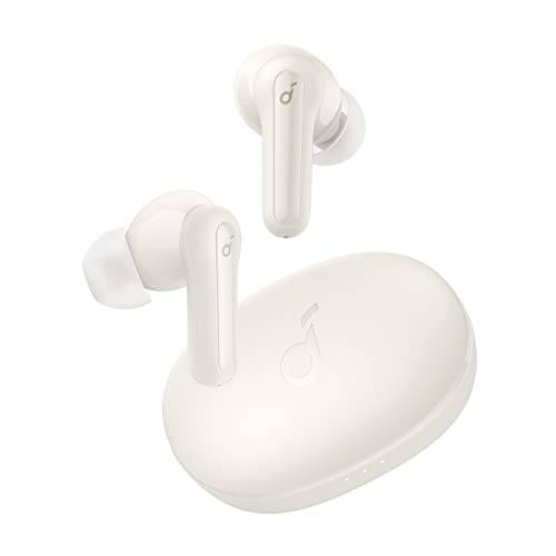 Soundcore by Anker Life P2 Mini true trådlösa öronsnäckor, 10 mm drivers med Big Bass, ställbar EQ, Bluetooth 5.2, 32 timmars speltid, USB-C för snabbladdning, kompakt storlek för pendling, arbete