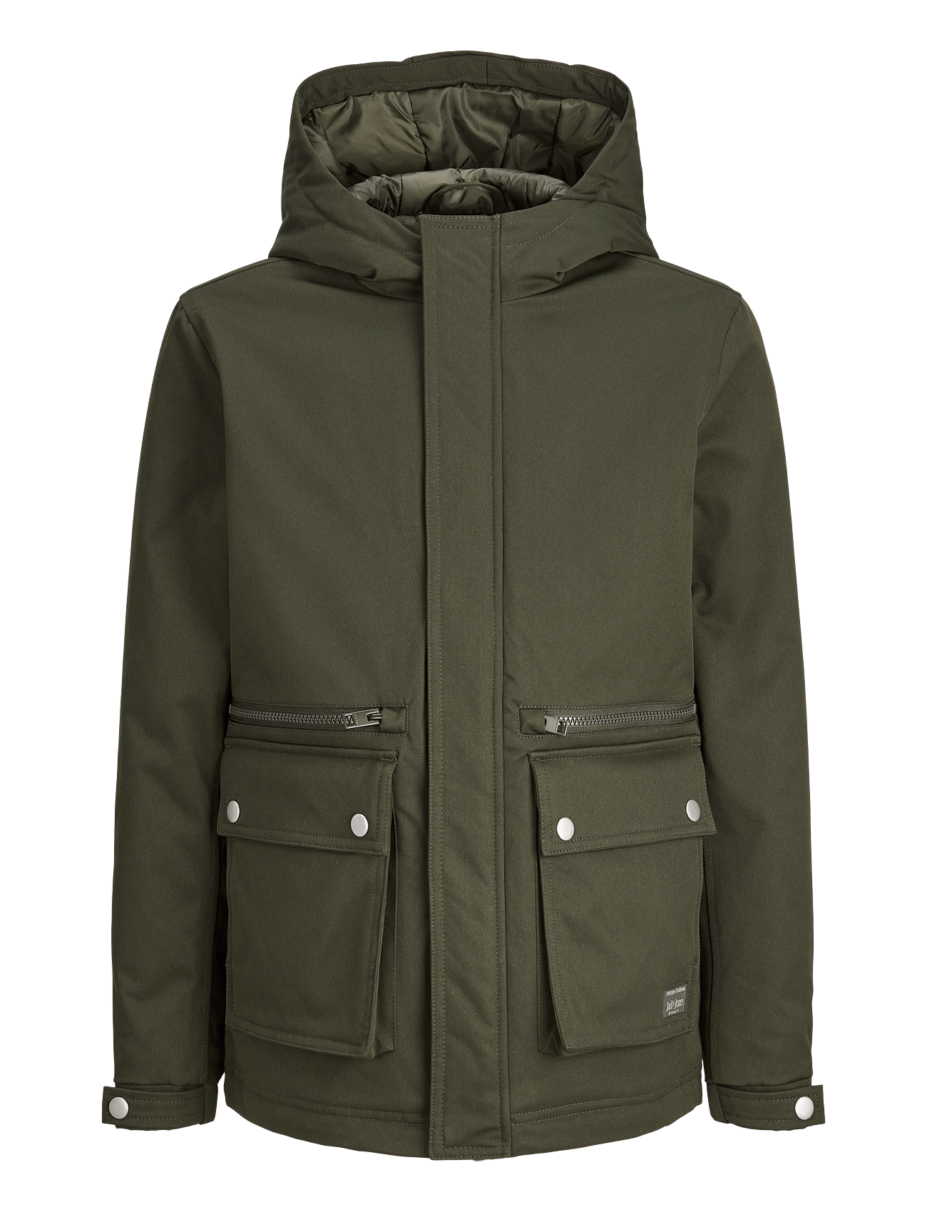 Jack & Jones Jjewolf Parka Jacket Sn Jnr - Khaki green - 176
