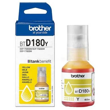 Brother BTD180 Bläckflaska gul