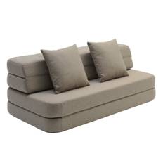 KK 3 FOLD SOFA XL SOFT - BROWN W. SAND