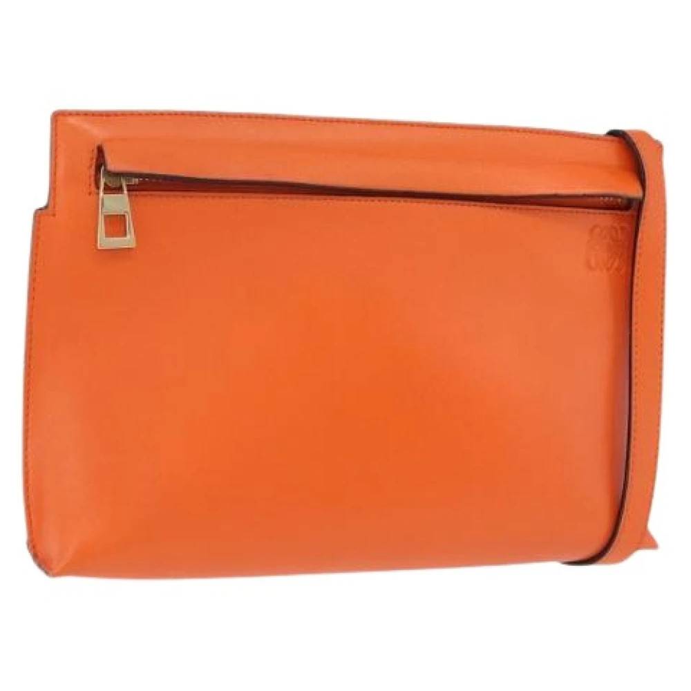Loewe Pre-owned Pre-owned Skuldertaske - Vintage - Dame - Orange - ONE SIZE - Uld