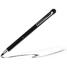 Broonel Svart uppladdningsbar Fine Point Digital Stylus – kompatibel med Lenovo ThinkPad Tablet 2 10,1 tums surfplatta