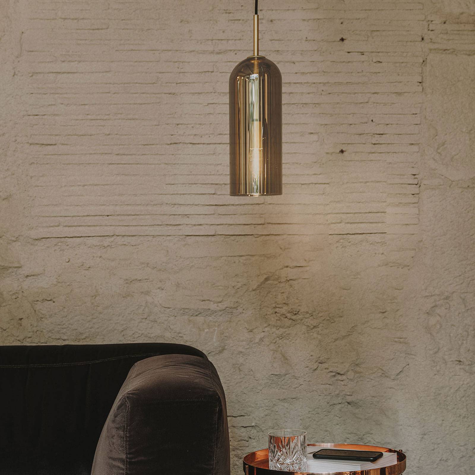 LEDS-C4 Glas pendellampa Glam, dimbar, Vardagsrum / matsal, Glas, Modern, Pendellampa