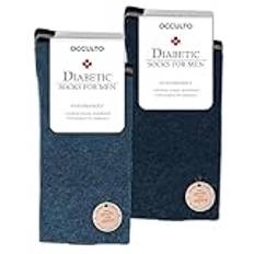 Occulto diabetes strumpor män 10 pack (modell: Dr. Götz) 4 par svart | 3 par mörkblå | 3 par ljusblå 43-46