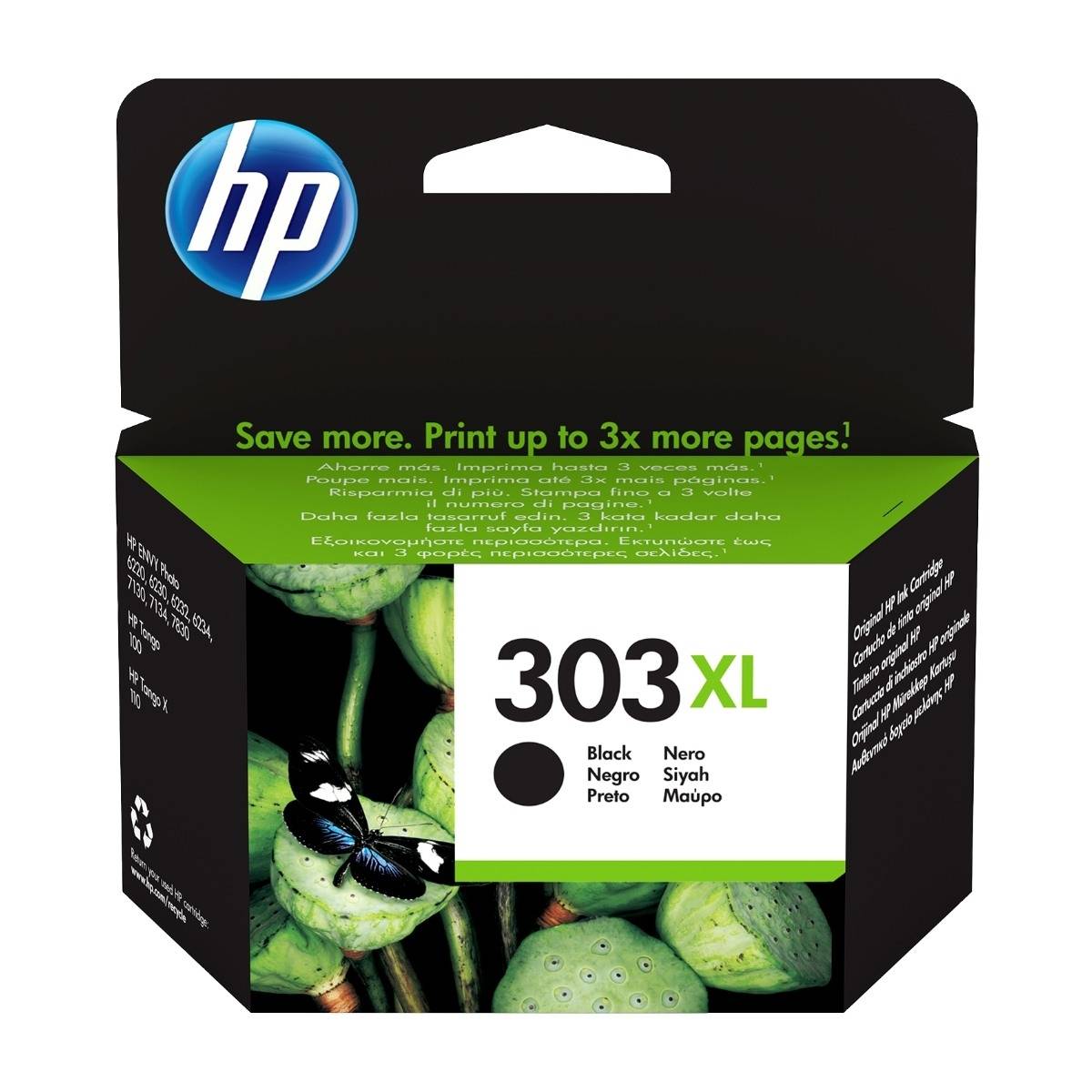 HP 303 bläck Xl, svart t6n04ae