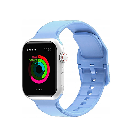 Apple Watch (42/44/SE/45/46/49mm) -  CANDY™ Silikone Sportsrem - Blå