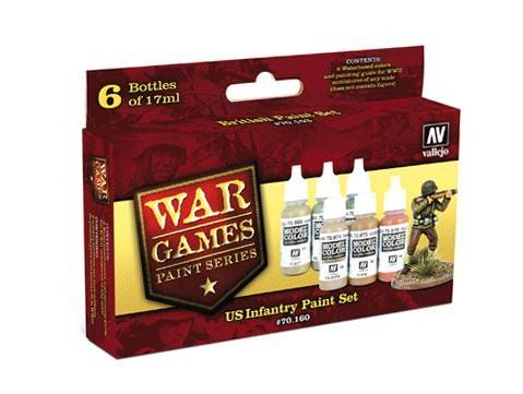 Vallejo Set 70160: WWII Wargames US Paint Set