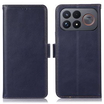 Xiaomi Redmi K100 Pro Max/Poco F9 Ultra Pung læder cover med RFID - blå