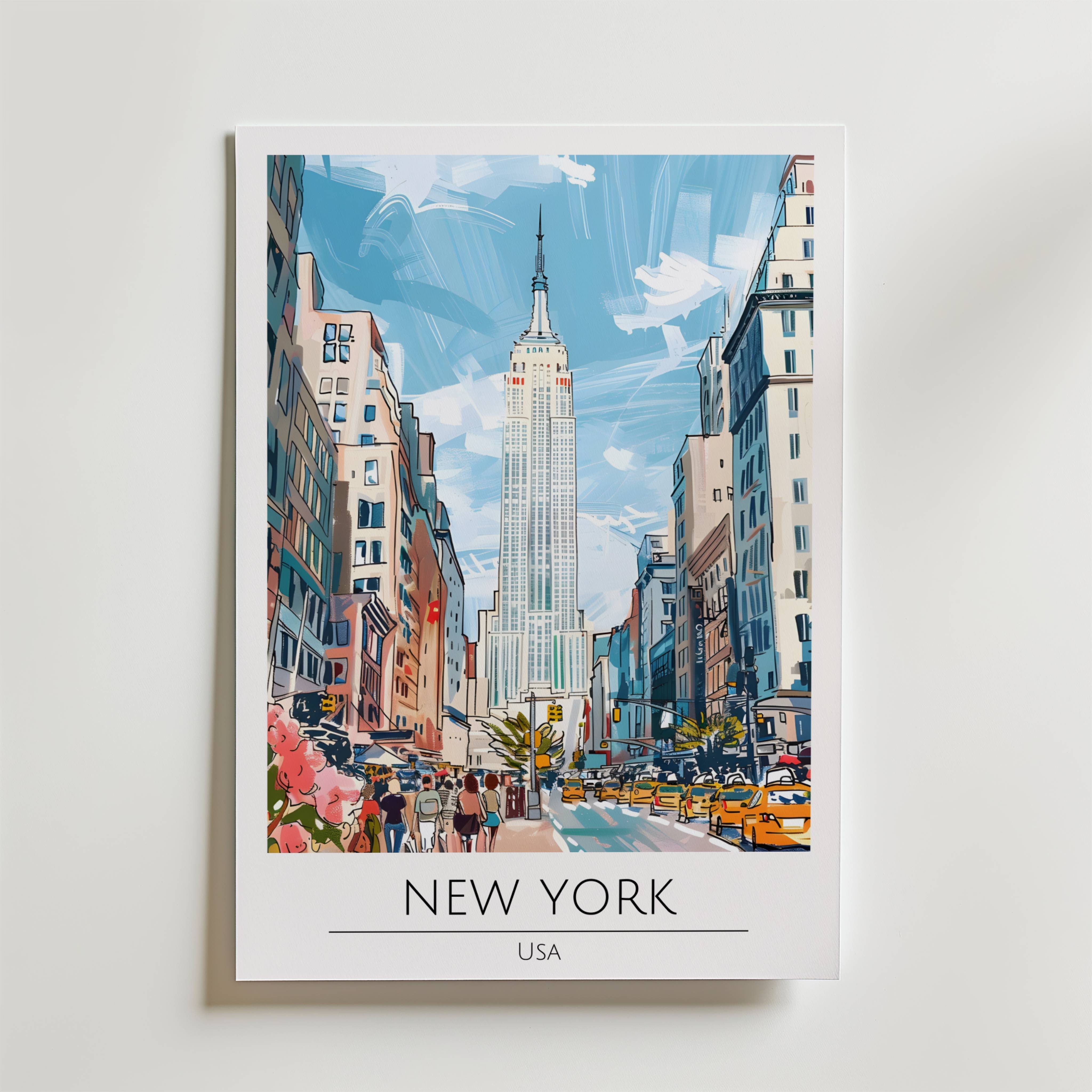 Empire State View Poster - Fine Art Poster 50x70 cm