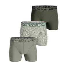 Björn Borg Cotton Stretch Shorts 3-pack Str. M 3 stk. - Grøn