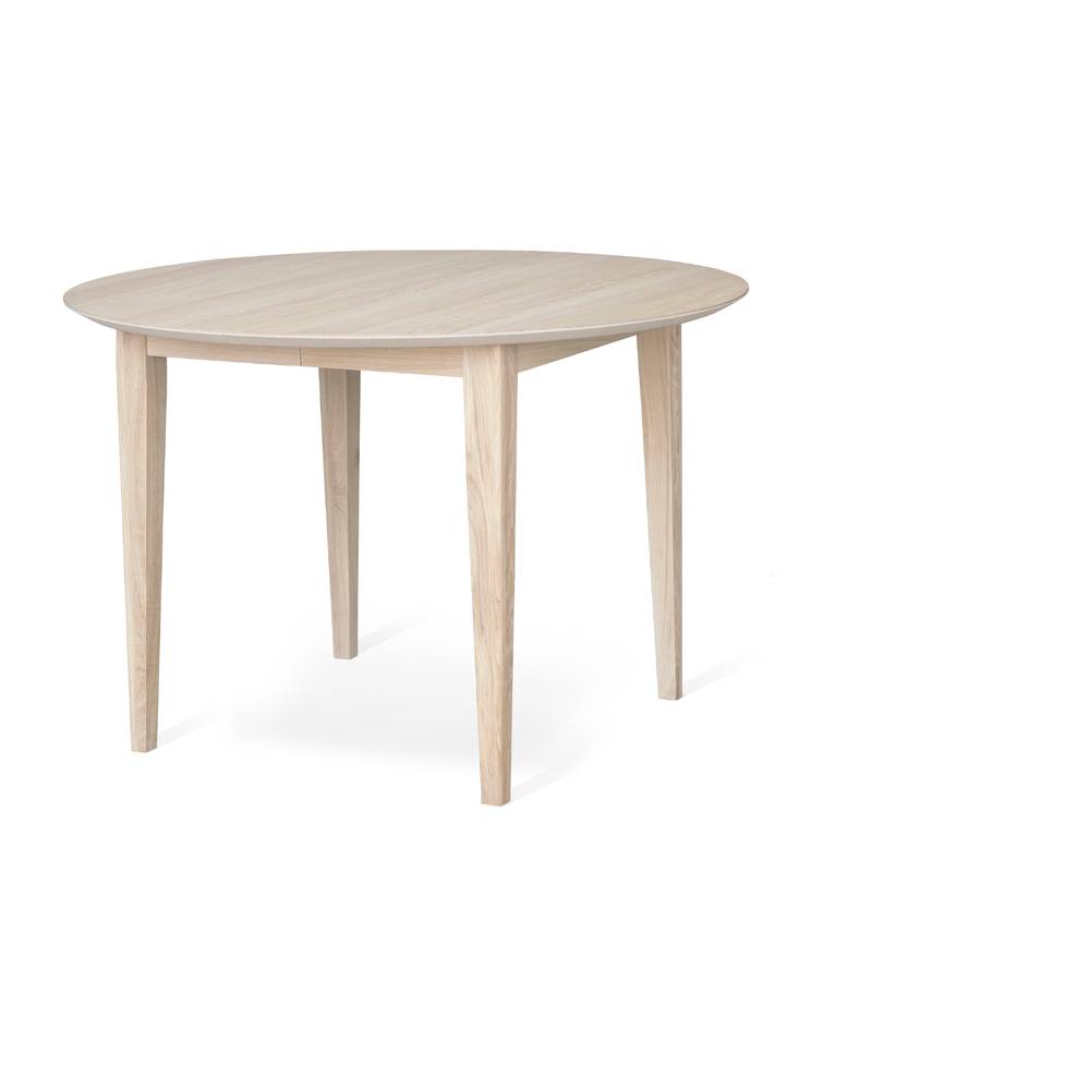 Matbord Ø 110 cm vitoljad ek