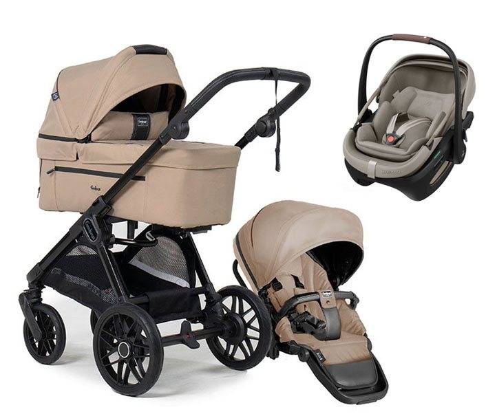Emmaljunga Sento Pro duovagn Ergo+ 2027 + Maxi-Cosi Coral Slide Pro babyskydd