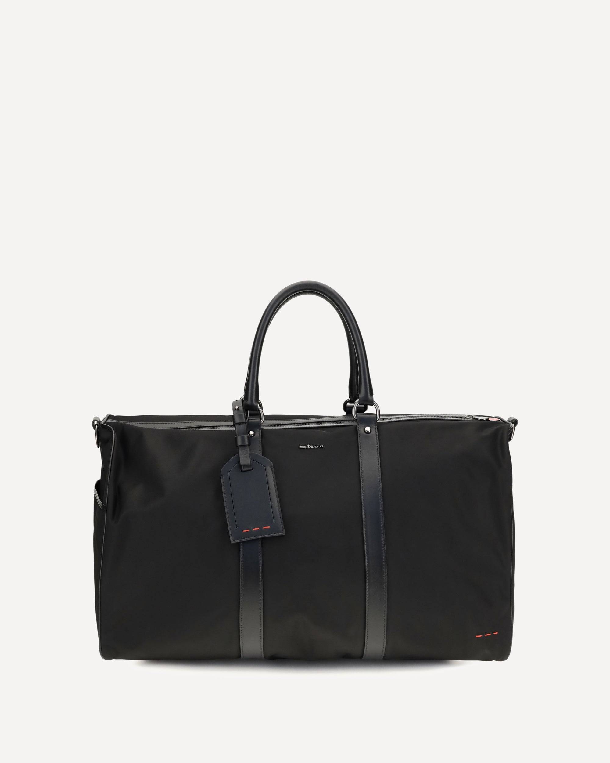 KITON Leather-trim Travel Duffle Bag Male UNI