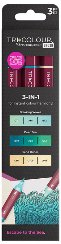 Spectrum Noir - TriColour Brush Marker - 3pc Escape to the Sea