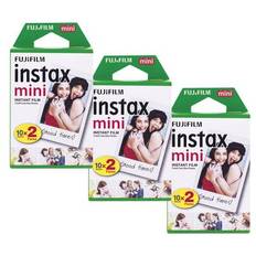 Fujifilm Instax Mini film double pack 2x10 shots set of 3