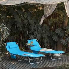 Terrassstol och gungstol - Blå
