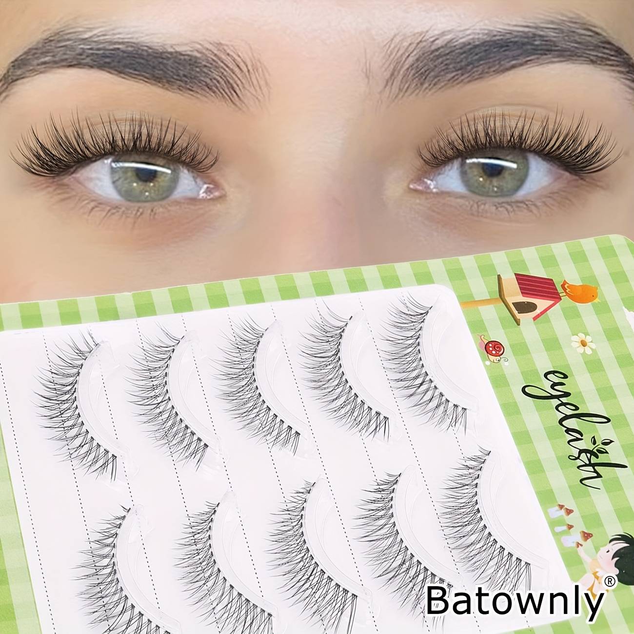 TEMU 5 Pairs Of False Eyelashes, Natural Eyelashes, Eyelashes Extended 4-11mm, Comfortable, Soft, The End Of Added, Suitable For Daily, Date, Soft Eyelashes