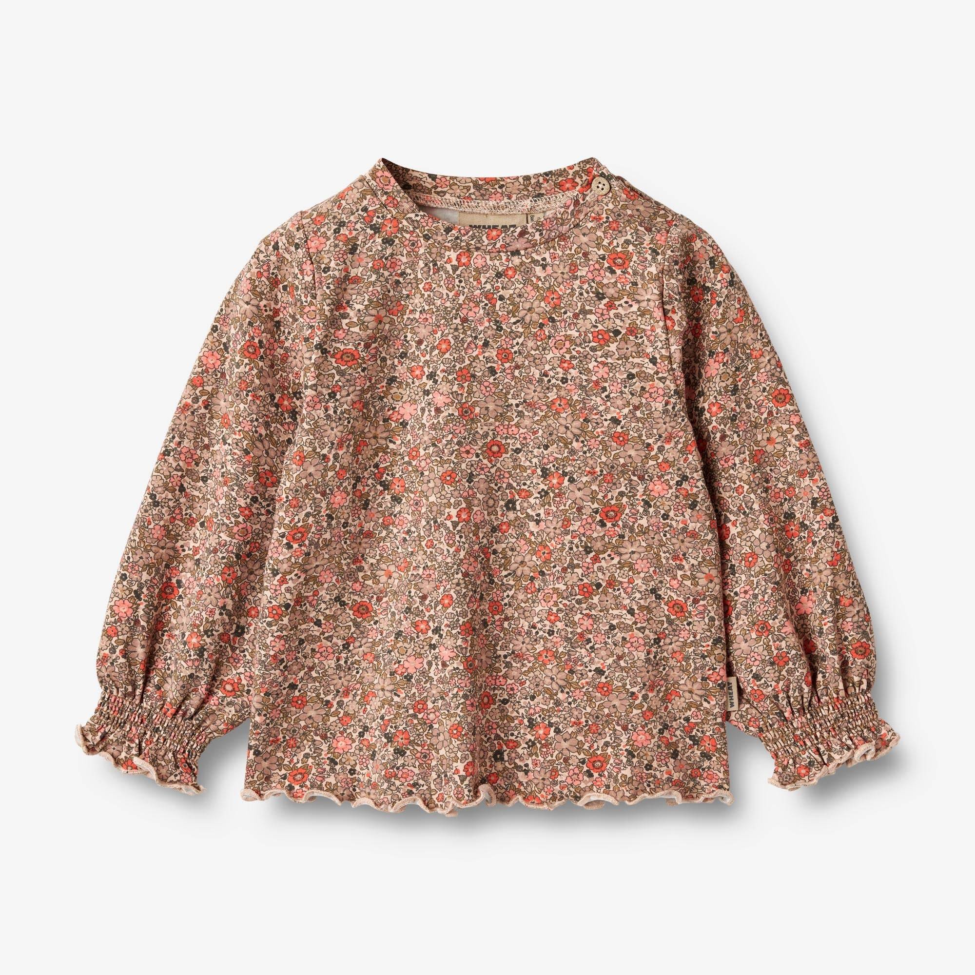WHEAT® - T-Shirt Norma - rose flower meadow - Str 68.
