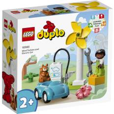 Vindkraftverk och Elbil (Duplo)