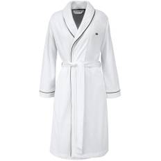 LACOSTE Damen Bademantel Pique, white - S / Weiß