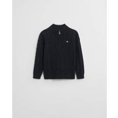 GANT Barn Kids kabelstickad bomullströja med half-zip (92)