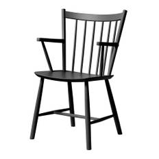 HAY - J42 Chair Black WB Lacquered Beech,  - Matstolar - Børge Mogensen - Svart - Trä
