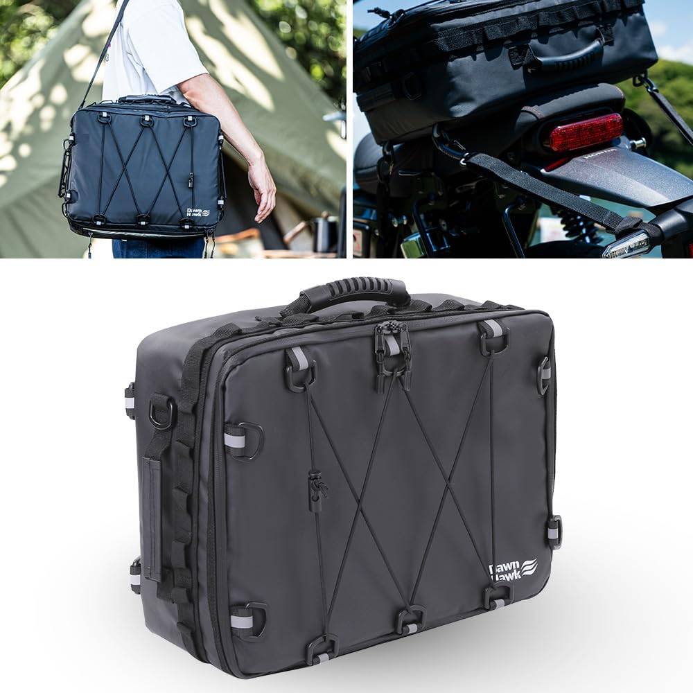 DAWNHAWK Touring Soft Cooler 13L Extra Thick Gear Camping Bag, Bag, Waterproof, Insulated, Insulation, Compact, Storage, svart