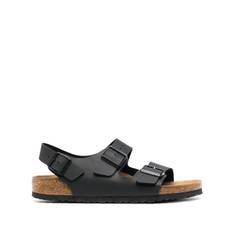 Birkenstock - Milano Birko-Flor sandaler - unisex - Birko-Flor/kork/läder/polyetylenvinylacetat (peva) - 40 Narrow - Svart