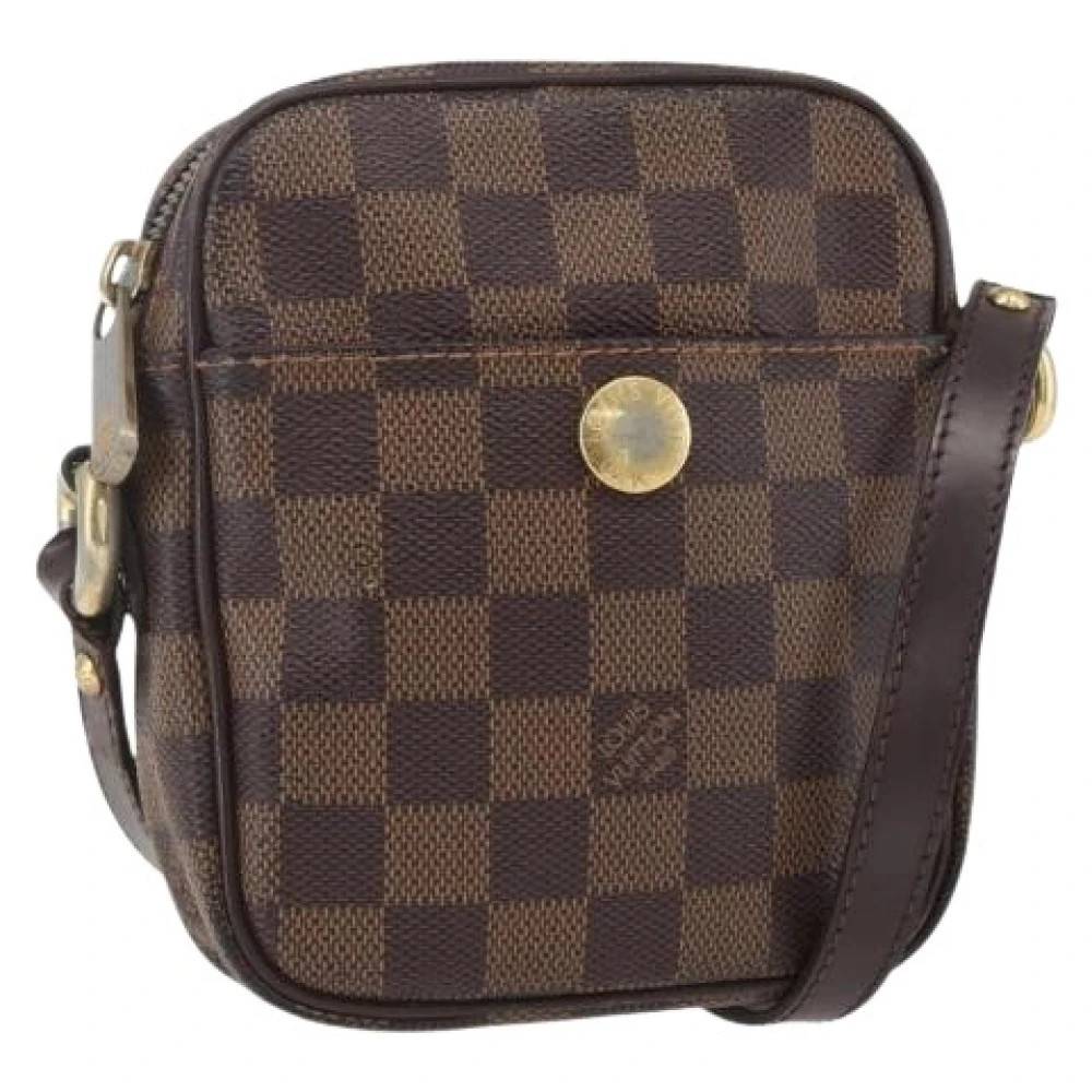 Louis Vuitton Vintage Pre-owned Damier Ebene Canvas Skuldertaske - Vintage - Dame - Brun - ONE SIZE - Uld