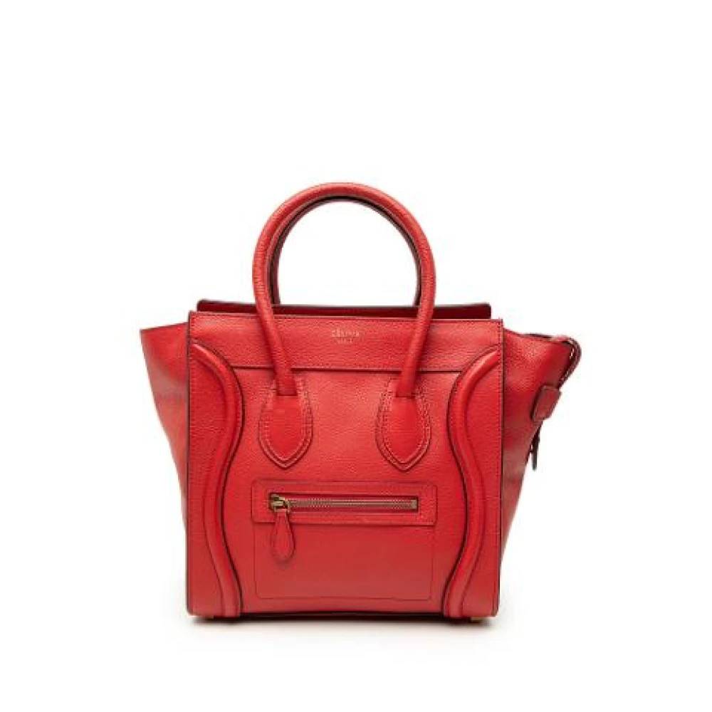 Celine Vintage Pre-owned Vintage Tote - Vintage - Dame - Rød - ONE SIZE - Læder