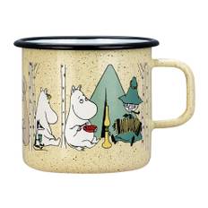 Dsignhouse.Moomin.kæmpe Emaljekopl 8 dl - Familie i skoven