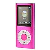 MP3-spelare med Bluetooth, Musikspelare med Inbyggd HD-högtalare, 1,8 Tums LCD-skärm, HiFi-ljud, Hörlurar Medföljer, Stöd Upp Till 64 GB, för Studenter Som och Går