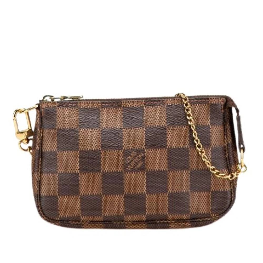 Louis Vuitton Vintage Pre-owned Mini Pochette Accessoires - Vintage - Dame - Brun - ONE SIZE -