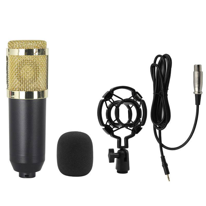 Condenser Microphone V8 Sound Card Mobile Phone - Gold