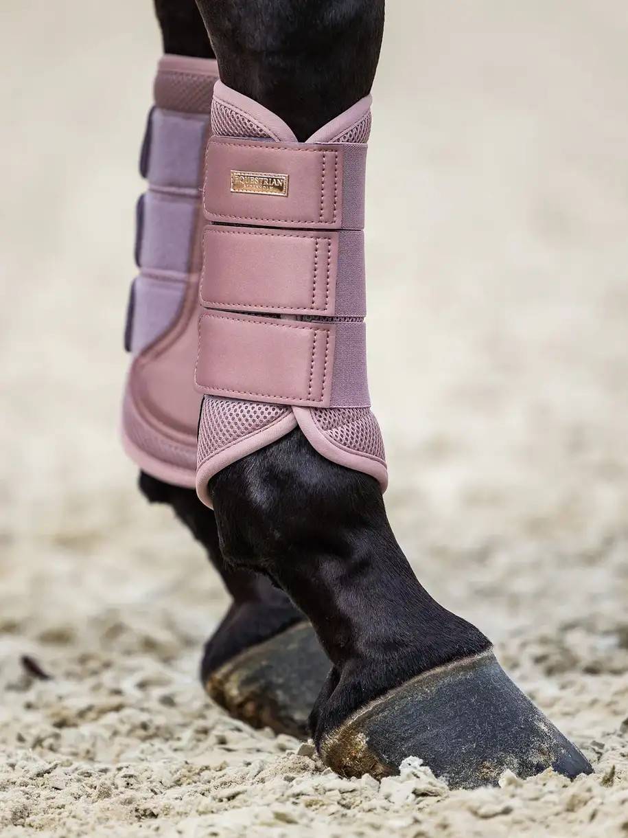 Equestrian Stockholm Brushing Boots - Pink M