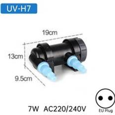 5-36w akvarium uv-bakteriedödande lampa ultraviolett fiskdamm rent vatten nedsänkbar sterilisationslampa akvariedesinfektionslampa - Uv -h7 eu