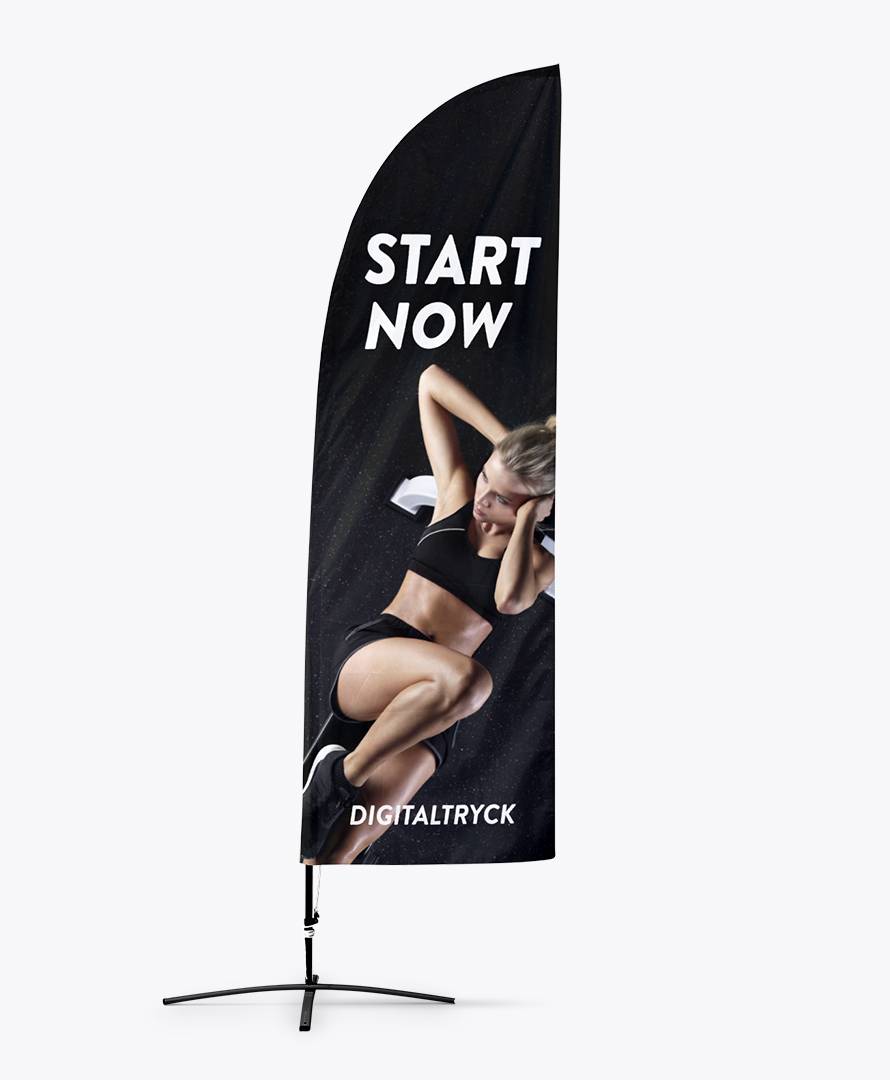 Beachflagga Hajfena Small (H 245 cm) |