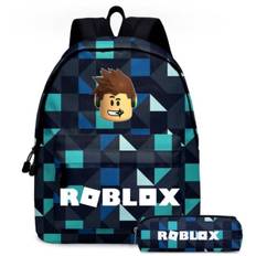 Auledio Roblox Skolväska Ryggsäck med Pennfodral