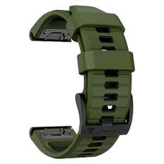 MYSNBKN 22 mm Quick Fit armband för Fenix 8 47 mm/Fenix 7 Pro/Fenix 7/Fenix 6 Pro/Fenix 6/Fenix 5/Fenix E/EPIX 2, mjukt ersättningsband i silikon för Forerunner 935/945/955/745/Approach S60/S62